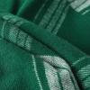 imageDubinik 13oz Ultra Heavyweight Mens Flannel Shirts Long Sleeve Casual Button Down Pocket Soft Warm Cotton ShirtGreen and White