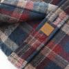 imageDubinik 13oz Ultra Heavyweight Mens Flannel Shirts Long Sleeve Casual Button Down Pocket Soft Warm Cotton ShirtRed Blue and Black