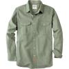 imageDubinik 7oz Mens Button Up Shirts Long Sleeve Casual Button Down Shirt Men Vintage 2 Pocket Sturdy StretchLight Green 056