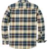 imageDubinik Flannel Shirt for Men Plaid Mens Button Down Long Sleeve Shirts Cotton CasualA Beige Blue