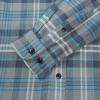 imageDubinik Flannel Shirt for Men Plaid Mens Button Down Long Sleeve Shirts Cotton CasualA Blue and Grey