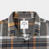 imageDubinik Flannel Shirt for Men Plaid Mens Button Down Long Sleeve Shirts Cotton CasualA Grey Yellow