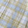 imageDubinik Flannel Shirt for Men Plaid Mens Button Down Long Sleeve Shirts Cotton CasualA Light Yellow and White Plaid