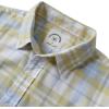 imageDubinik Flannel Shirt for Men Plaid Mens Button Down Long Sleeve Shirts Cotton CasualA Light Yellow and White Plaid