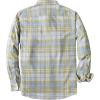 imageDubinik Flannel Shirt for Men Plaid Mens Button Down Long Sleeve Shirts Cotton CasualA Light Yellow and White Plaid