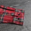 imageDubinik Flannel Shirt for Men Plaid Mens Button Down Long Sleeve Shirts Cotton CasualA Plaid Red