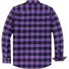 imageDubinik Flannel Shirt for Men Plaid Mens Button Down Long Sleeve Shirts Cotton CasualA Purple Black