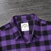 imageDubinik Flannel Shirt for Men Plaid Mens Button Down Long Sleeve Shirts Cotton CasualA Purple Black