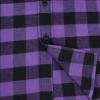 imageDubinik Flannel Shirt for Men Plaid Mens Button Down Long Sleeve Shirts Cotton CasualA Purple Black