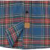 imageDubinik Flannel Shirt for Men Plaid Mens Button Down Long Sleeve Shirts Cotton CasualA Red and Blue