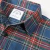 imageDubinik Flannel Shirt for Men Plaid Mens Button Down Long Sleeve Shirts Cotton CasualA Red and Blue