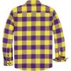 imageDubinik Flannel Shirt for Men Plaid Mens Button Down Long Sleeve Shirts Cotton CasualA Violet Yellow