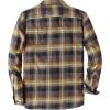imageDubinik Flannel Shirt for Men Plaid Mens Button Down Long Sleeve Shirts Cotton CasualA Yellow and Bronze