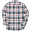 imageDubinik Flannel Shirt for Men Plaid Mens Button Down Long Sleeve Shirts Cotton CasualBlack Beige Orange