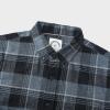 imageDubinik Flannel Shirt for Men Plaid Mens Button Down Long Sleeve Shirts Cotton CasualBlack Grey