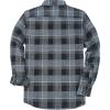 imageDubinik Flannel Shirt for Men Plaid Mens Button Down Long Sleeve Shirts Cotton CasualBlack Grey