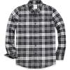 imageDubinik Flannel Shirt for Men Plaid Mens Button Down Long Sleeve Shirts Cotton CasualBlack White