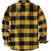 imageDubinik Flannel Shirt for Men Plaid Mens Button Down Long Sleeve Shirts Cotton CasualBlack Yellow