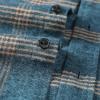 imageDubinik Flannel Shirt for Men Plaid Mens Button Down Long Sleeve Shirts Cotton CasualBlue and Orange