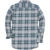 imageDubinik Flannel Shirt for Men Plaid Mens Button Down Long Sleeve Shirts Cotton CasualForest Green Grey