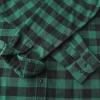 imageDubinik Flannel Shirt for Men Plaid Mens Button Down Long Sleeve Shirts Cotton CasualGreen Black