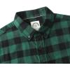 imageDubinik Flannel Shirt for Men Plaid Mens Button Down Long Sleeve Shirts Cotton CasualGreen Black