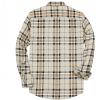 imageDubinik Flannel Shirt for Men Plaid Mens Button Down Long Sleeve Shirts Cotton CasualKhaki Black