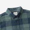 imageDubinik Flannel Shirt for Men Plaid Mens Button Down Long Sleeve Shirts Cotton CasualNavy Buffalo