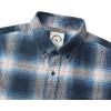 imageDubinik Flannel Shirt for Men Plaid Mens Button Down Long Sleeve Shirts Cotton CasualNavy Ombre