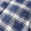 imageDubinik Flannel Shirt for Men Plaid Mens Button Down Long Sleeve Shirts Cotton CasualWhite Navy Blue