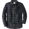 imageDubinik Flannel Shirt for Men Plaid Mens Button Down Long Sleeve Shirts Cotton CasualGrey Black