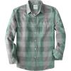imageDubinik Flannel Shirt for Men 100 Cotton Mens Flannel Shirts Long Sleeve Plaid Soft Casual Button Down Shirt MenGreen Grey