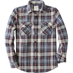 imageDubinik Flannel Shirt for Men 100 Cotton Mens Flannel Shirts Long Sleeve Plaid Soft Casual Button Down Shirt MenBeige Blue 9999