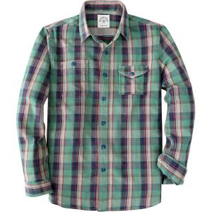 imageDubinik Flannel Shirt for Men 100 Cotton Mens Flannel Shirts Long Sleeve Plaid Soft Casual Button Down Shirt MenBlue Green