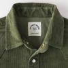 image:imageDubinik Corduroy Jacket Men 2 Pockets Casual Cotton Pearl Snap Western Work Shirts Vintage Long SleeveArmy Green
