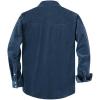 image:imageDubinik Corduroy Jacket Men 2 Pockets Casual Cotton Pearl Snap Western Work Shirts Vintage Long SleeveNavy Blue