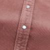 image:imageDubinik Corduroy Jacket Men 2 Pockets Casual Cotton Pearl Snap Western Work Shirts Vintage Long SleevePink