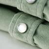 image:imageDubinik 10 oz Ultra Heavyweight Corduroy Pearl Snap Shirt Men Western Vintage Jacket Long Sleeve Casual Cotton 2 PocketsLight Green