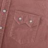 image:imageDubinik 10 oz Ultra Heavyweight Corduroy Pearl Snap Shirt Men Western Vintage Jacket Long Sleeve Casual Cotton 2 PocketsPink
