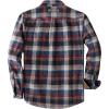 image:imageDubinik 13oz Ultra Heavyweight Mens Flannel Shirts Long Sleeve Casual Button Down Pocket Soft Warm Cotton ShirtRed Blue and White
