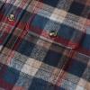 image:imageDubinik 13oz Ultra Heavyweight Mens Flannel Shirts Long Sleeve Casual Button Down Pocket Soft Warm Cotton ShirtRed Blue and White