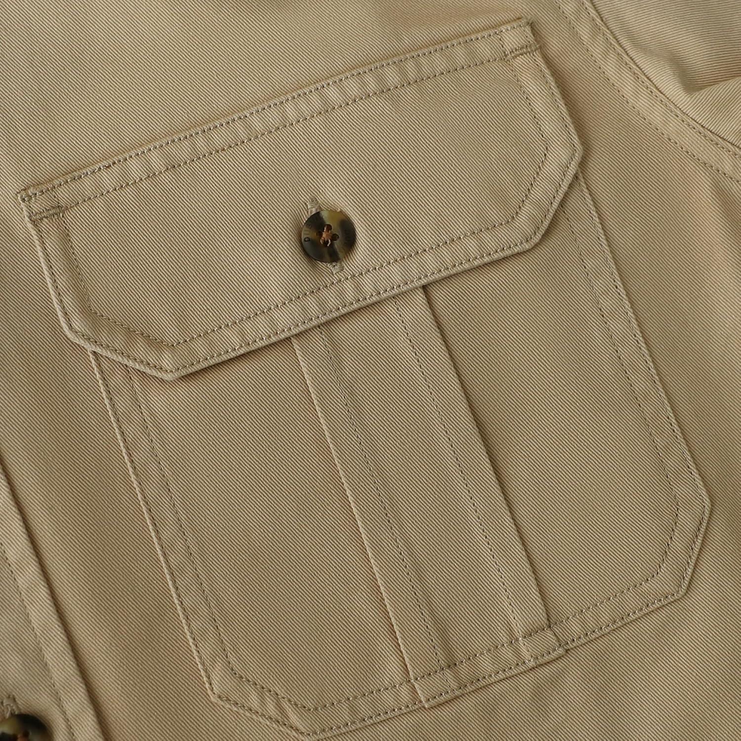 image:imageDubinik Mens Short Sleeve Button Down Shirts 2 Pocket Casual Vintage Cotton Button up Comfortable Western Heavyweight WorkKhaki