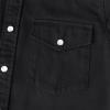 image:imageDubinik Long Sleeve Pearl Snap Shirts for Men Western Cowboy Shirt Casual Work Button Down with Pockets Comfortable FitBlack