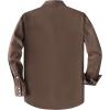 image:imageDubinik Long Sleeve Pearl Snap Shirts for Men Western Cowboy Shirt Casual Work Button Down with Pockets Comfortable FitBrown