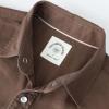 image:imageDubinik Long Sleeve Pearl Snap Shirts for Men Western Cowboy Shirt Casual Work Button Down with Pockets Comfortable FitBrown