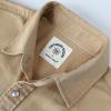 image:imageDubinik Long Sleeve Pearl Snap Shirts for Men Western Cowboy Shirt Casual Work Button Down with Pockets Comfortable FitKhaki