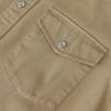 image:imageDubinik Long Sleeve Pearl Snap Shirts for Men Western Cowboy Shirt Casual Work Button Down with Pockets Comfortable FitKhaki