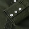 image:imageDubinik Long Sleeve Pearl Snap Shirts for Men Western Cowboy Shirt Casual Work Button Down with Pockets Comfortable FitMilitary Green