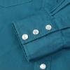 image:imageDubinik Long Sleeve Pearl Snap Shirts for Men Western Cowboy Shirt Casual Work Button Down with Pockets Comfortable FitNavy Blue