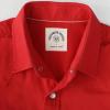 image:imageDubinik Long Sleeve Pearl Snap Shirts for Men Western Cowboy Shirt Casual Work Button Down with Pockets Comfortable FitRed